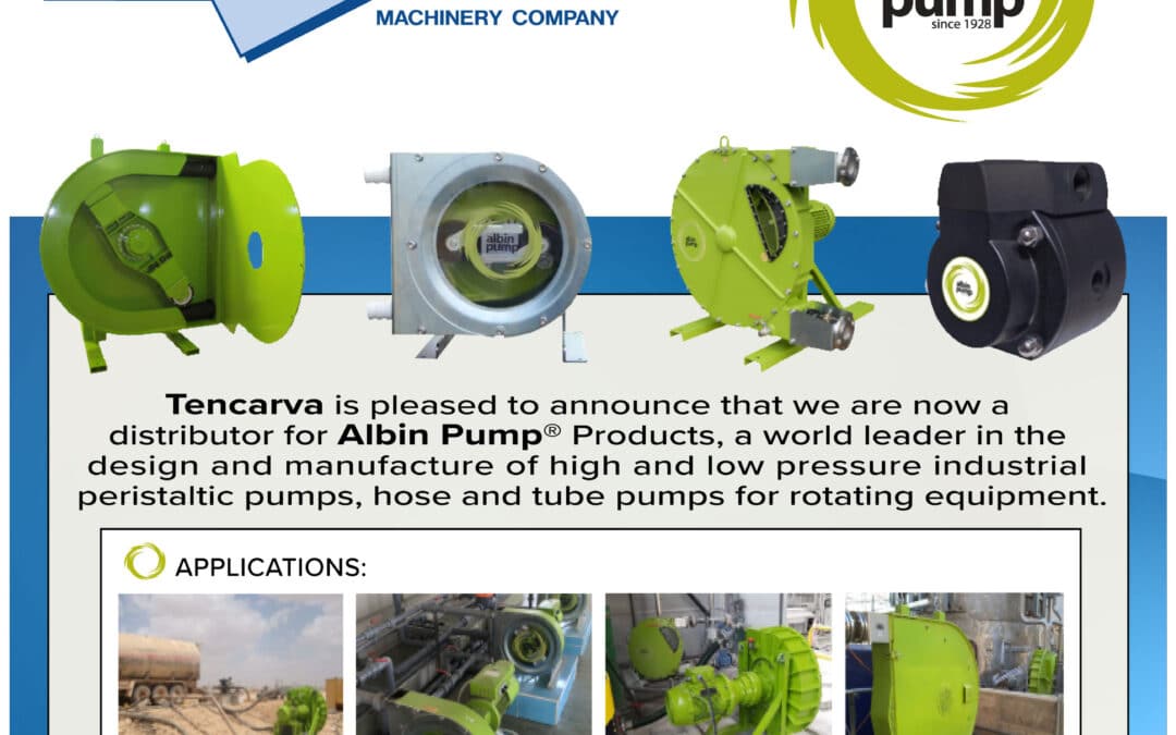 Tencarva Named Authorized Distributor for Albin Pump