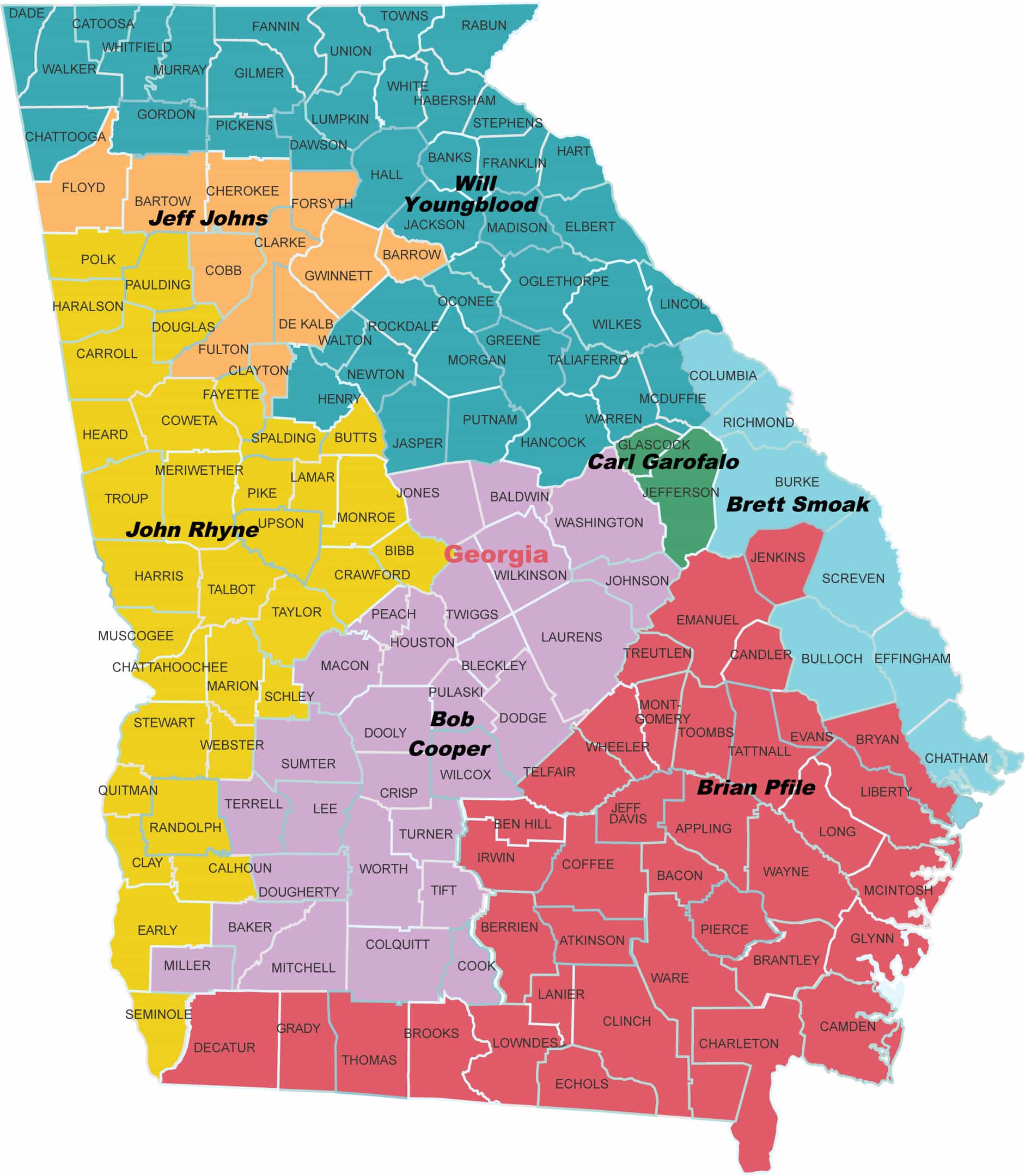 Industrial Territory Map - Georgia