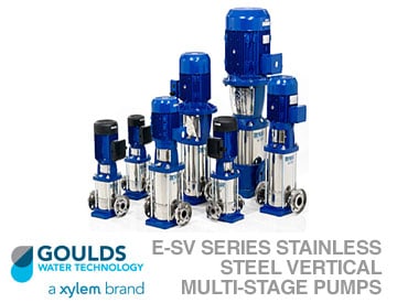e-SV Series Stainless Steel Vertical Multi-Stage Pumps