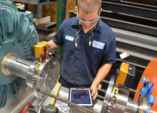 Laser alignment for rotating machinery