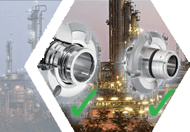 Seal components shown with an industrial facility