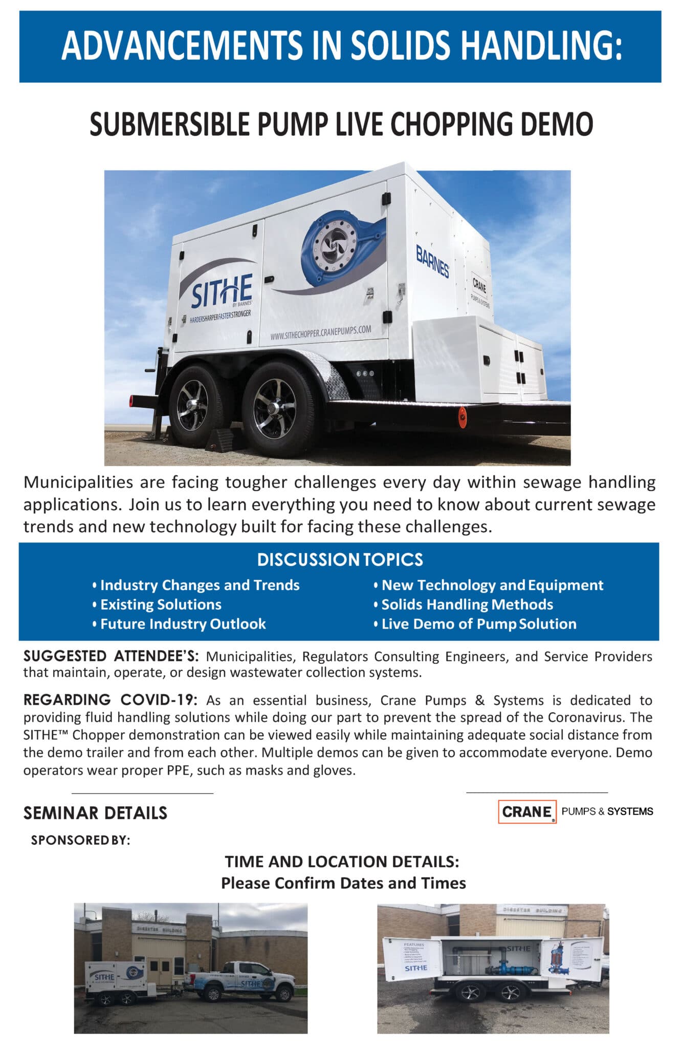 submersible pump live chopping demo