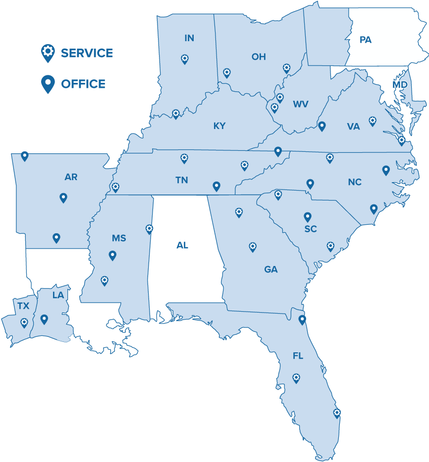 Tencarva Locations