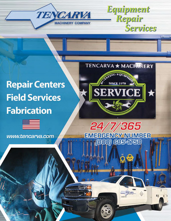 Tencarva equipment repair and industrial service brochure cover