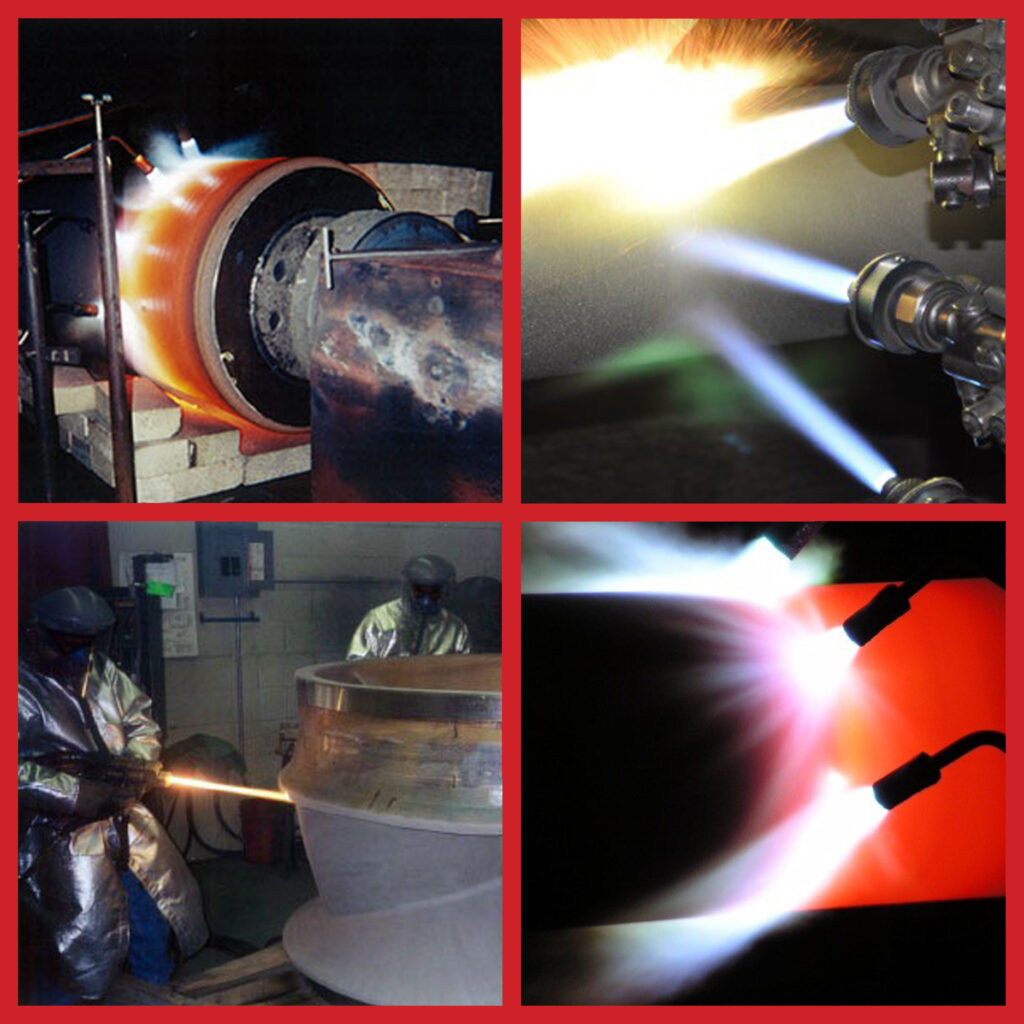 Tri-State Coating and Machine — specialized coating processes Four photographs of specialized coating processes at Tri-State Coating and Machine