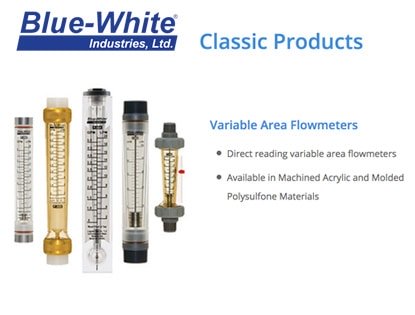Blue White Industries Flowmeters