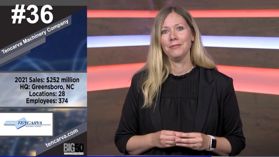 Tencarva #36 in 2022 Industrial Distribution Big 50