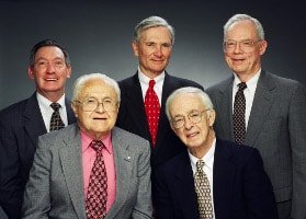 Historical photograph of Tencarva founding leadership